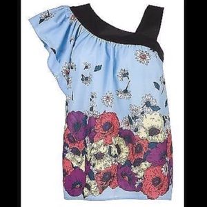 French Connection FCUK One Shoulder Floral Top